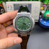 Nautilus 5711 3KF Edition Green Textured Dial Black Leather Strap A324 Super Clone