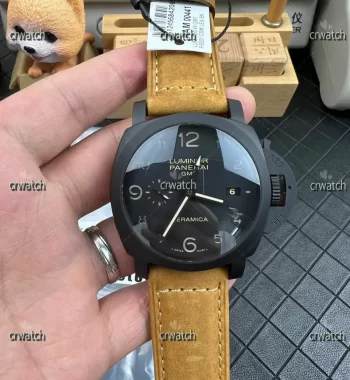 PAM441 Real Ceramic SBF(VSF) 1:1 Best Edition Brown Asso Strap P.9001 Super Clone