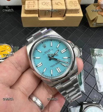 Oyster Perpetual 41mm 124300 904L EWF Upgraded Tiffany Blue Dial SS Bracelet A3230