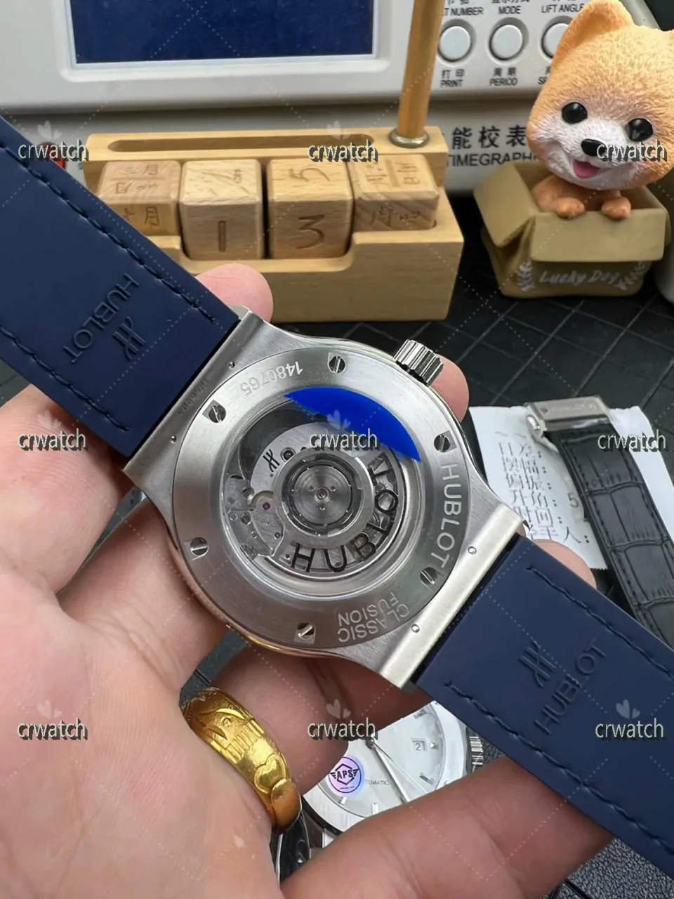 Classic Fusion 42mm APSF Edition Blue Dial Blue Gummy Strap A1110