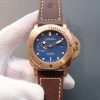 ZF PAM671 Blue Dial Dark Brown Leather Strap P.9010