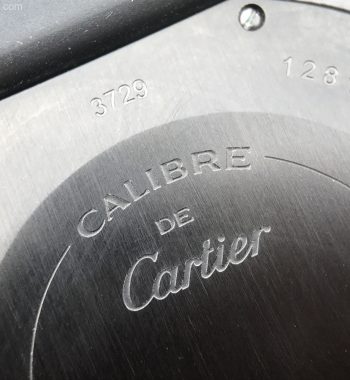 JJF Calibre De Cartier Diver DLC All Black Black Rubber Strap A23J