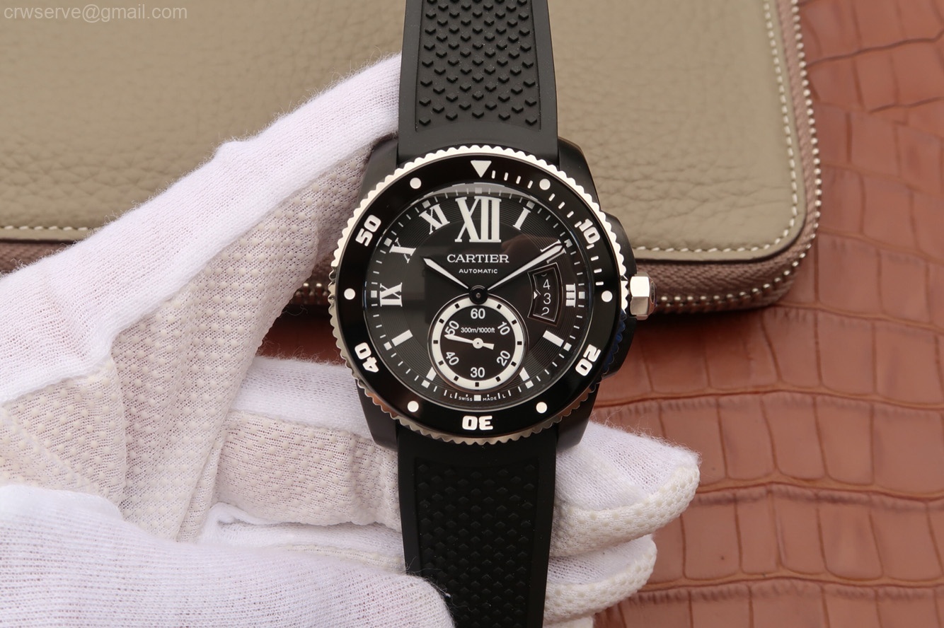 rubber strap for cartier diver