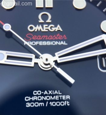 OMF Seamaster 300M Chronometer Blue Dial SS Bracelet A2824