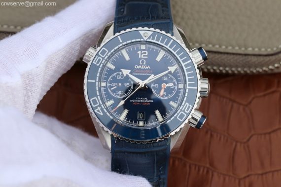 Planet Ocean Master Chronometer OMF Blue LiquidMetal Blue Leather A9900