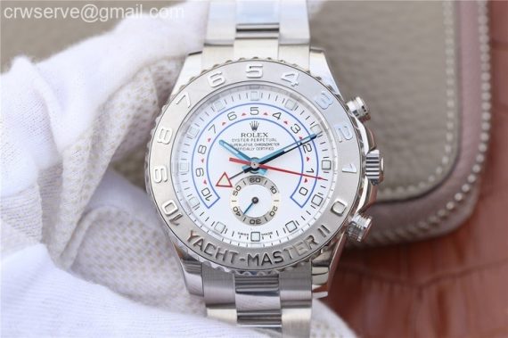 YachtMaster II 116689 SS JF White Dial SS Bracelet A7750