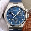 Overseas Dual Time Power Reserve TWA Blue Dial Blue Rubber Strap A1222