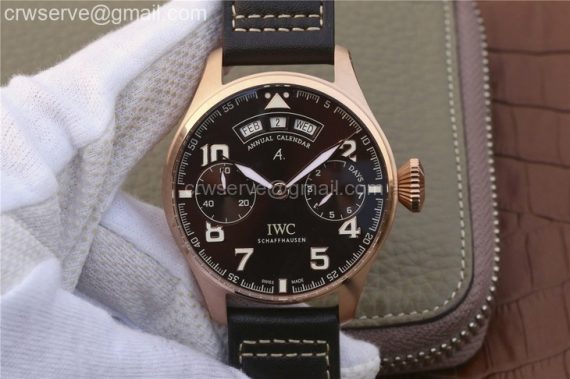 Big Pilot RG IW502706 YLF Brown Dial Brown Leather Strap A52850
