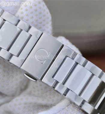 Aqua Terra 150M SS VSF White Textured Dial Silver Markers SS Bracelet A8500