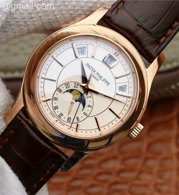 Complications Series Moonphase RG KMF White Dial Brown Leather Strap Cal.324