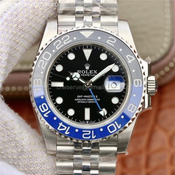 GMT-Master II 116710 BLNR Black/Blue Ceramic SS Jubilee Bracelet A2836
