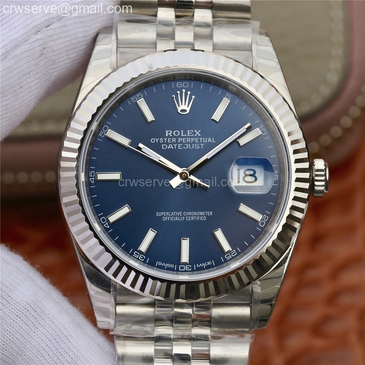 blue dial datejust 41