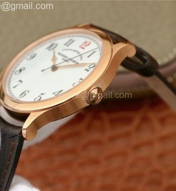 Historiques Chronomètre Royal 1907 RG GSF Best Edition White Dial Red 12 Brown Leather Strap MIYOTA 9015