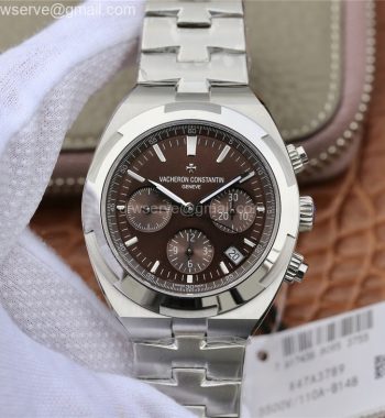 Overseas Chronograph 8F Edition SS Brown Dial SS Bracelet 5200