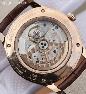 Master Control Date 1542520 RG ZF Edition Silver Dial RG Markers Brown Leather Strap A899