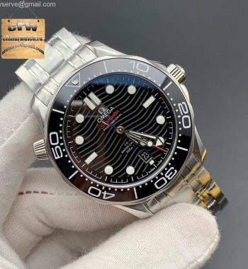2018 Seamaster Diver 300M VSF Black Ceramic Black Dial SS Bracelet A8800