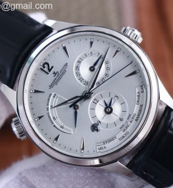 Master Geographic Real PR SS ZF White Dial Black Leather Strap A939
