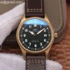 Spitfire Automatic Bronze IW326802 MKF Edition Green Dial Brown Leather Strap MIYOTA 9015