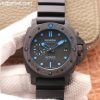 PAM960 Carbotech 42mm VSF Edition Black Dial Blue Markers Rubber Strap P.9010 Clone