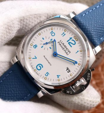 PAM906 Luminor Due VSF Edition White Dial Blue Leather Strap AXXXIV