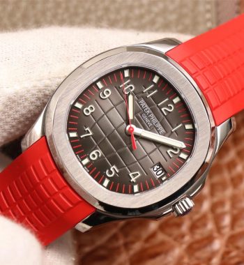 Aquanaut 5167A Singapore Edition SS ZF Red Second Hand Red Rubber Strap 324CS