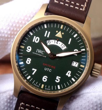 Pilot UTC Spitfire MJ271 Bronze ZF Edition Green Dial Brown Leather Strap A2836