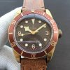 Heritage Black Bay Bronze XF Edition Brown Leather Strap A2824 V4