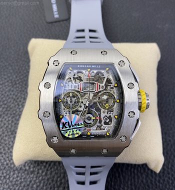 RM11-03 SS KVF Edition Crystal Skeleton Dial Gray Racing Rubber Strap A7750