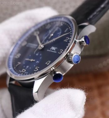 Portuguese Chrono IW371606 ZF Edition Blue Dial Black Leather Strap A69355