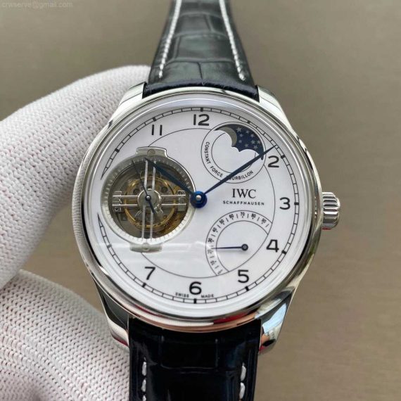 Portugieser Constant-Force Tourbillon 150 Years SS BBR Edition White Dial