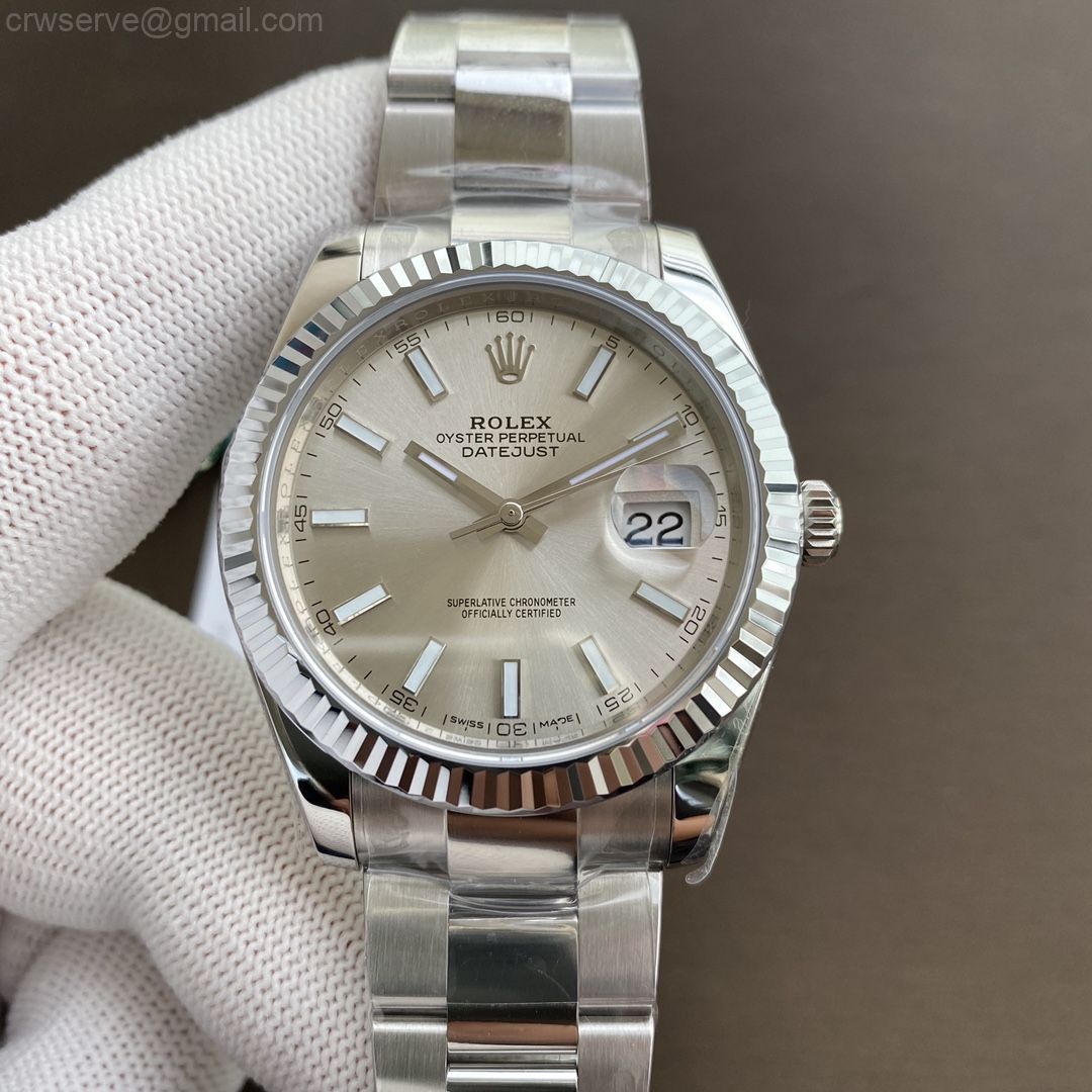 datejust 41 silver dial