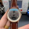 Navitimer 1 SS 41mm V7F Edition RG Bezel Gray Dial Brown Leather Strap