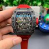 RM035-02 RMX Best Edition Real NTPT Skeleton Dial Red Rubber Strap NH05A