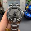 Conquest L3.840.4.56.6 Real Ceramic Bezel SS ZF Edition Gray Dial SS Bracelet A2824