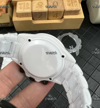 Daytona AET New N factory White Ceramic Case and Bracelet White Panda Dial SA4130