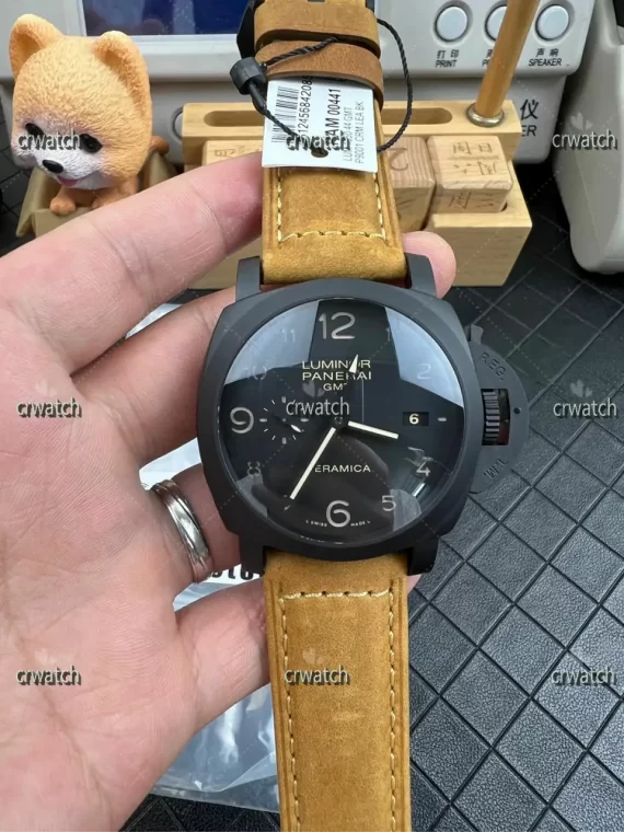 PAM441 Real Ceramic SBF(VSF) 1:1 Best Edition Brown Asso Strap P.9001 Super Clone