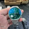 Portuguese Chrono IW3716 RSF Green Dial on SS Bracelet A7750