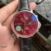 Portuguese Chrono IW3716 RSF Red Dial Black Leather Strap A7750