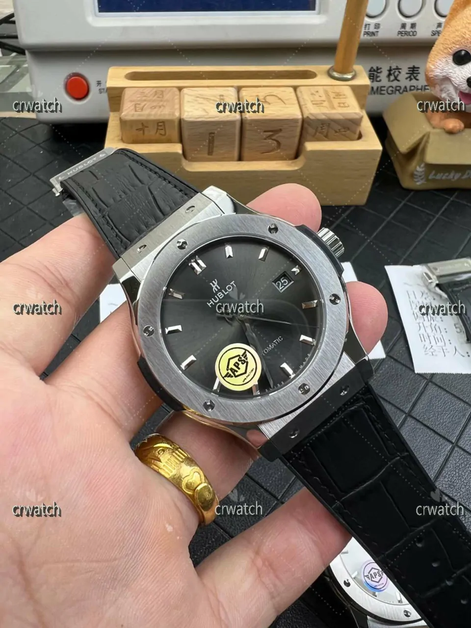 Classic Fusion 42mm APSF Edition Gray Dial Black Gummy Strap A1110