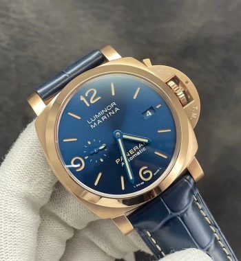 PAM1114 W VSF Edition Blue Dial Blue Leather Strap P.9010 Clone