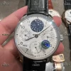 Portugieser Perpetual Calendar SS 5033 APSF Edition White Dial Black Leather Strap A52610 Clone