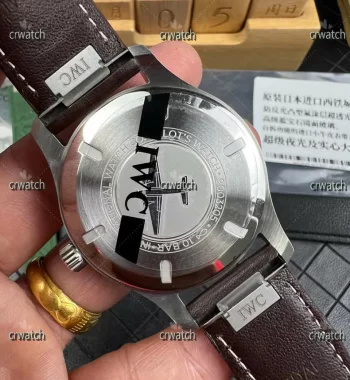 Mark XX IW328205 SS M+F Green Dial Brown Leather Strap MIYOTA 9015