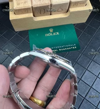 DateJust 41mm 126334 VSF Edition 904L Steel Gray Dial Green Roman Marker Oyster Bracelet VS3235