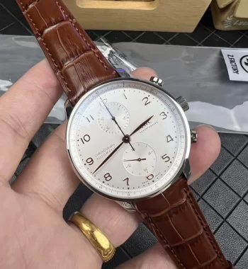 Portuguese Chrono IW371604 ZF Edition White Dial Brown Leather Strap A69355