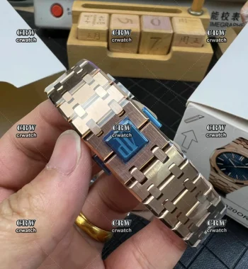 Royal Oak 41mm 15510 "50th Anniversary" RG APSF Edition Blue Dial RG Bracelet SA4302 Super Clone