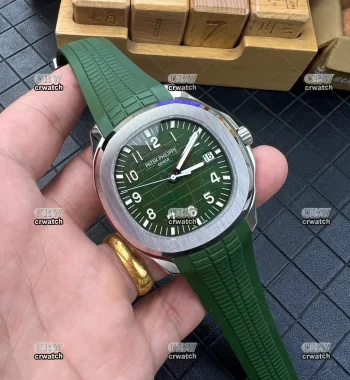 Aquanaut 5167 40mm SS 3KF Green Dial Green Rubber Strap A330 Super Clone V3