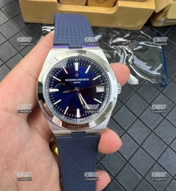 Overseas 4500V SS PPF Edition 316L Stainless Steel Blue Dial Blue Rubber Strap A5100
