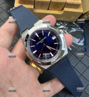 Overseas 4500V SS PPF Edition 316L Stainless Steel Blue Dial Blue Rubber Strap A5100