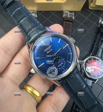 Flagship Heritage Moonphase SS APSF Edition Blue Dial Blue Leather Strap A2892